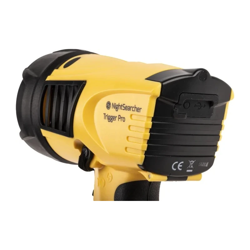 Nightsearcher Rechargeable LED Searchlight Cool White 3.7V Battery 700m Beam Distance NSTRIGGERPRO