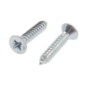 RS PRO Bright Zinc Steel Countersunk Head Self-Tapping Screw 25 mm Thread Size 10 546-5581