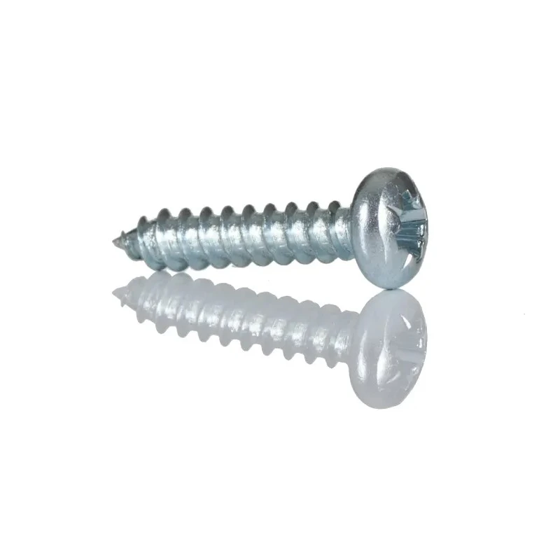 RS PRO Bright Zinc Steel Pan Head Self-Tapping Screw 13 mm Thread Size 4 Pozidriv Drive DIN 7981C Grade A4 546-5632