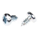 RS PRO Bright Zinc-Plated Steel Pan Head Self-Tapping Screw No. 6 Thread Size 6.5 mm Length 546-5648