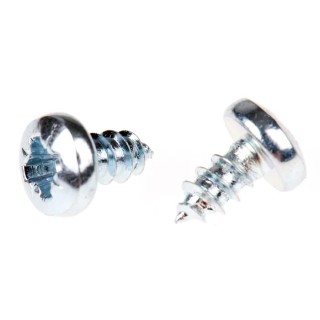 RS PRO Bright Zinc-Plated Steel Pan Head Self-Tapping Screw No. 6 Thread Size 6.5 mm Length 546-5648