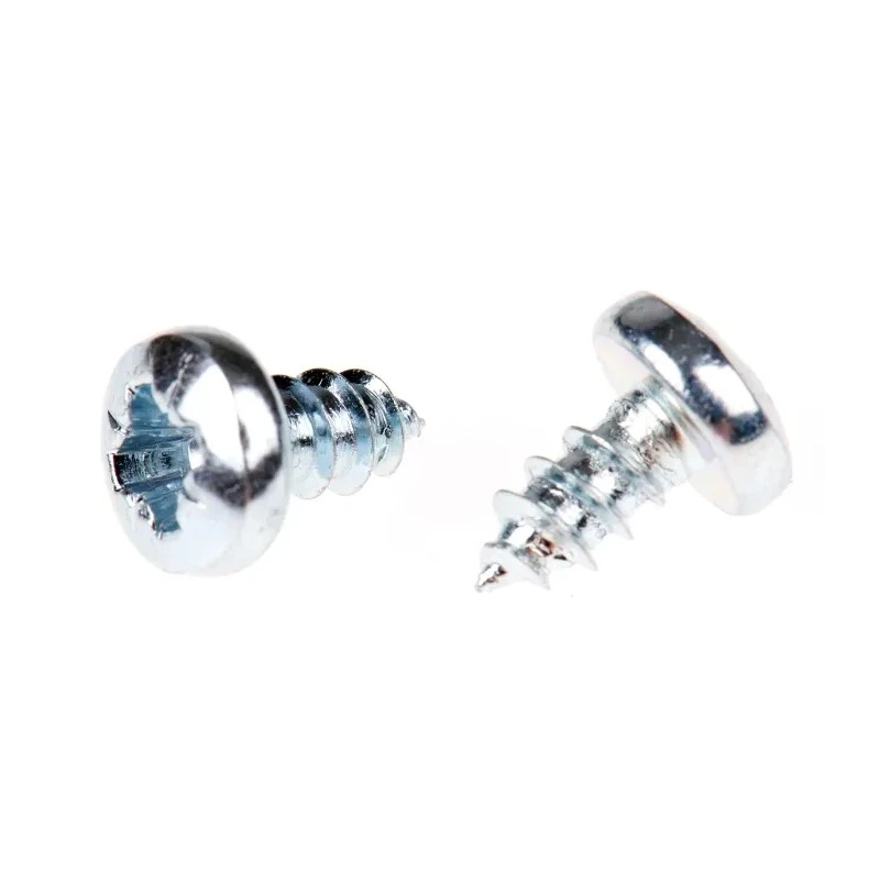 RS PRO Bright Zinc-Plated Steel Pan Head Self-Tapping Screw No. 6 Thread Size 6.5 mm Length 546-5648