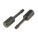 RS PRO Screwdriver Bit Set Hex Drive 1/4 in Tip T10 Size 25 mm Overall Length 10-Piece 125-0343