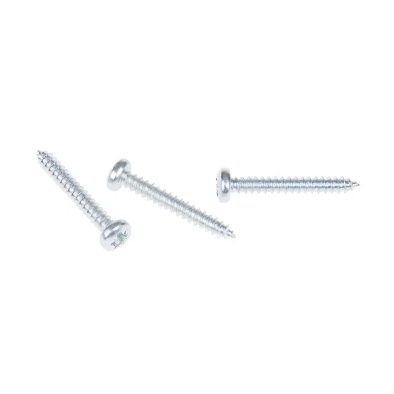 RS PRO Bright Zinc Steel Pan Head Self-Tapping Screw 25mm Thread Size 6 A4 Grade 546-5682