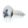 RS PRO Bright Zinc Steel Pan Head Self-Tapping Screw 9.5mm Length Thread Size 8 DIN 7981C 546-5698