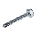 RS PRO Bright Zinc Steel Pan Head Self-Drilling Screw 4.2 mm Diameter 25 mm Length Model 546-5828