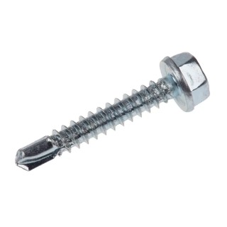 RS PRO Bright Zinc Steel Pan Head Self-Drilling Screw 4.2 mm Diameter 25 mm Length Model 546-5828