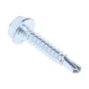 RS PRO Bright Zinc Steel Pan Head Self-Drilling Screw 4.8 mm Diameter 25 mm Length Model 546-5862