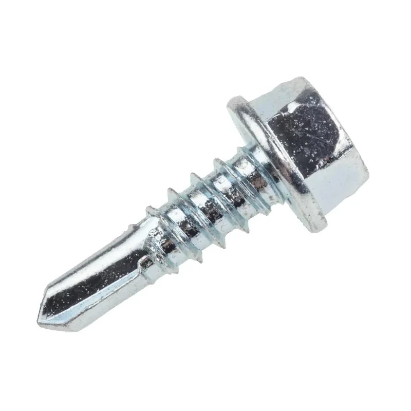 RS PRO Bright Zinc Steel Hex Head Self-Drilling Screw 5.5 mm Diameter 19 mm Length DIN 7504K 546-5878