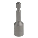 Wera Hex Socket Screwdriver Bit, 6.35 mm Drive Size, 10 mm Tip Size, 50 mm Overall Length, Magnetic, Germany 125-0405
