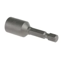 Wera Hex Socket Screwdriver Bit, 6.35 mm Drive Size, 10 mm Tip Size, 50 mm Overall Length, Magnetic, Germany 125-0405
