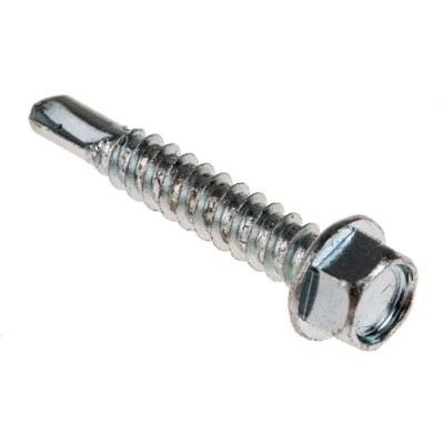 RS PRO Bright Zinc Steel Pan Head Self-Drilling Screw 5.5 mm Diameter 32 mm Length 546-5890