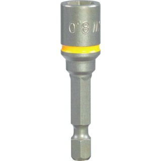 RS PRO Hex Socket Screwdriver Bit, 6.35 mm Drive Size, 9.53 mm Head Size, 50 mm Overall Length, Magnetic Material 125-0422