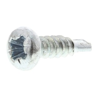 RS PRO Bright Zinc Steel Self-Drilling Screw Pan Head 3.5 mm Diameter 13 mm Length Pozidriv Drive Model 546-5935