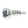 RS PRO Bright Zinc Steel Self-Drilling Screw Pan Head 3.5 mm Diameter 13 mm Length Pozidriv Drive Model 546-5935