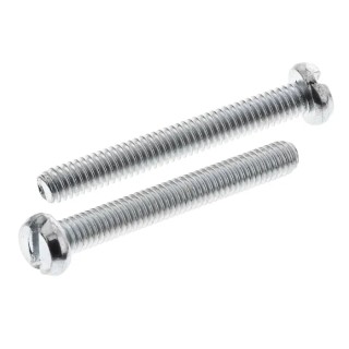 RS PRO Slot Cheese Steel Machine Screw 20 mm M2.5 546-6146