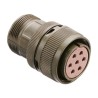 JAE Mil Spec Circular Connector Copper Alloy Straight 3 Way Cable Male Female Contacts 500V 13A Shell Size N/MS3106B14S-7S