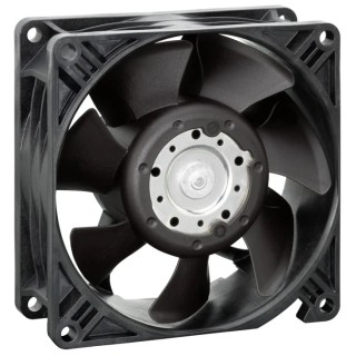 ebm-papst  3250 J - S-Panther Series Compact IP68 Axial Fan, 24V DC, 7W, 140 m³/h, 322 mA, 92x92x38.15 mm