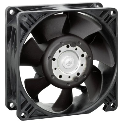 ebm-papst  3250 J - S-Panther Series Compact IP68 Axial Fan, 24V DC, 7W, 140 m³/h, 322 mA, 92x92x38.15 mm