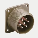 JAE MIL Spec Circular Connector Copper Alloy Straight 17 Way Box Mount, Female Black Shell, Male Contacts N/MS3102A20-29P