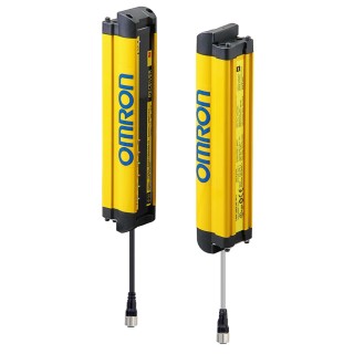 Omron Series Light Curtain Receiver and Sender, 12 Beams, 30 mm Resolution, 270 mm Protective Height, 28.8V Maximum F3SG-RE