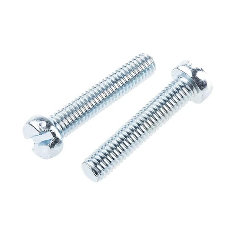 RS PRO Steel Slotted Cheese Head Machine Screw M6 Thread 30 mm Length Bright Zinc Plated 546-6405