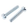RS PRO Steel Slotted Cheese Head Machine Screw M6 Thread 30 mm Length Bright Zinc Plated 546-6405