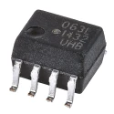 Broadcom DC Input 2-Channel Transistor Output Optocoupler Surface Mount 8-Pin SOIC HCPL-063L-000E