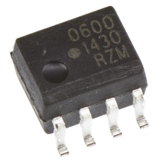 Broadcom DC Input Optocoupler, Through Hole, 8-Pin SOIC HCPL-0600-000E