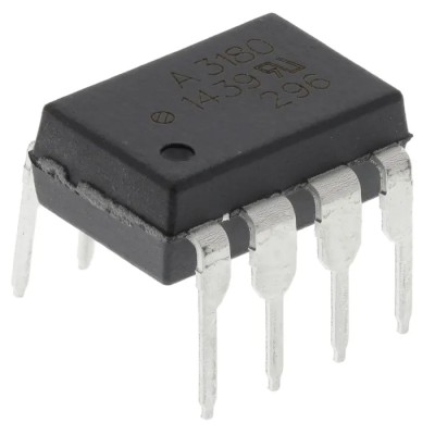 Broadcom DC Input Optocoupler Through Hole 8-Pin DIP HCPL-3180-000E