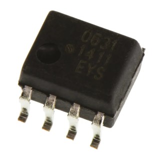 Broadcom DC Input 2-Channel Transistor Output Surface Mount 8-Pin SOIC Optocoupler HCPL-0631-000E