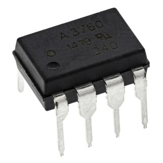 Broadcom AC/DC Input Optocoupler Through Hole Mount 8-Pin PDIP HCPL-3760-000E