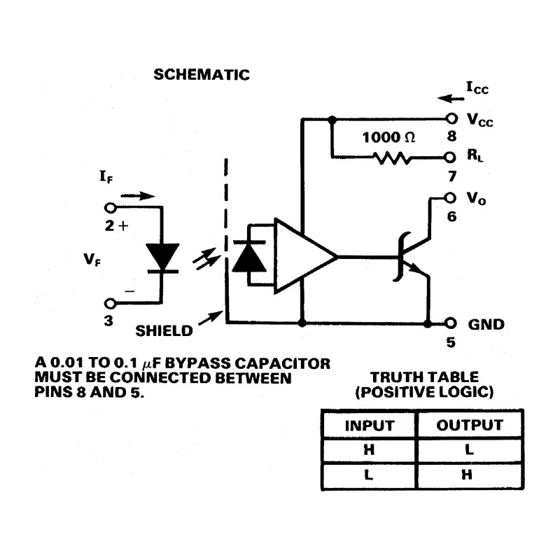 Broadcom DC Input Optocoupler Through Hole 8-Pin DIP HCPL-2300-000E