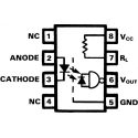 Broadcom DC Input Optocoupler, Through Hole, 8-Pin DIP HCPL-2300-000E