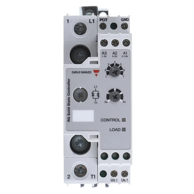 Carlo Gavazzi RGC1P Analogue DIN Rail Panel Power Controller AC 250V 63A 35.8mm x 70mm 