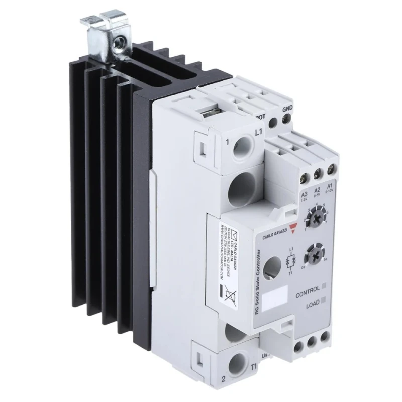 Carlo Gavazzi RGC1P Analogue DIN Rail Panel Power Controller AC 250V 63A 35.8mm x 70mm 