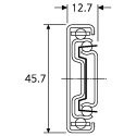 Accuride Zinc Plated Steel Telescopic Slide 300 mm Depth 48kg Max Load DZ3832-0030SC