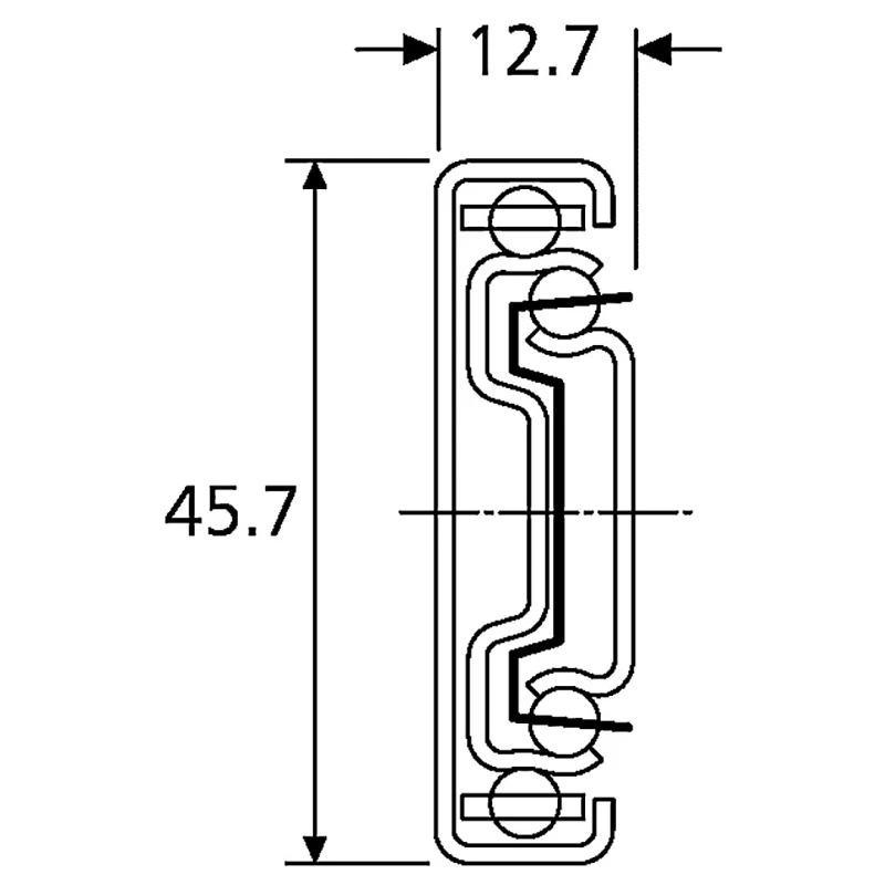 Accuride Zinc Plated Steel Telescopic Slide 300 mm Depth 48kg Max Load DZ3832-0030SC