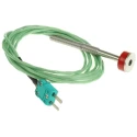RS PRO Type K Thermocouple 6 mm Diameter, 2 m Length, 0 °C to 250 °C Measurement Range 547-7792