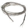 Correge Bayonet Type J Thermocouple Probe 30 mm Length, 5 mm Diameter, Stainless PTC5/2500/J/SCI/2TJ06C03/VERROU/12X14