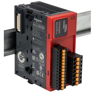 Schneider Electric Modicon TM Series Safety Module 24V DC Supply for Emergency Stop Switch Monitoring TM3SAF5RG