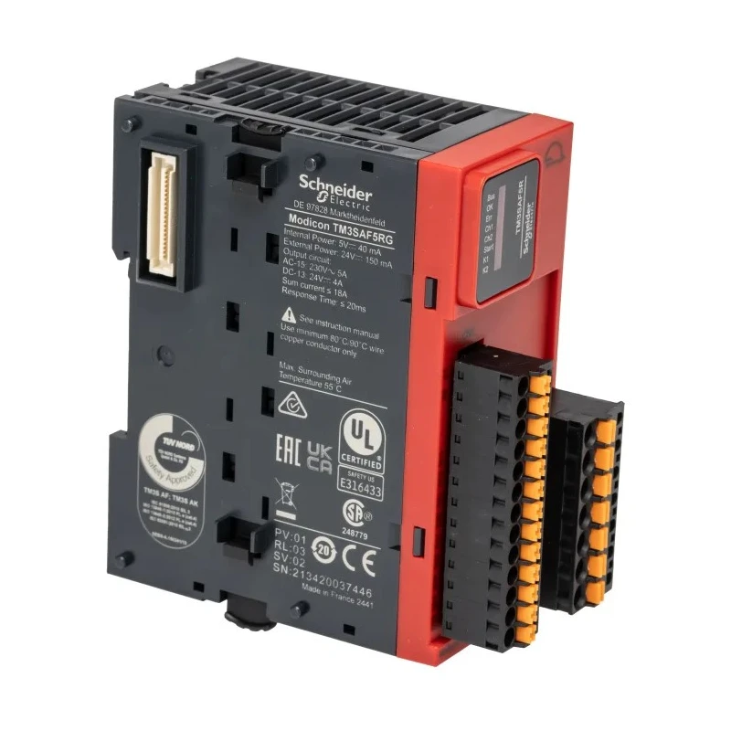 Schneider Electric Modicon TM Series Safety Module 24V DC Supply for Emergency Stop Switch Monitoring TM3SAF5RG