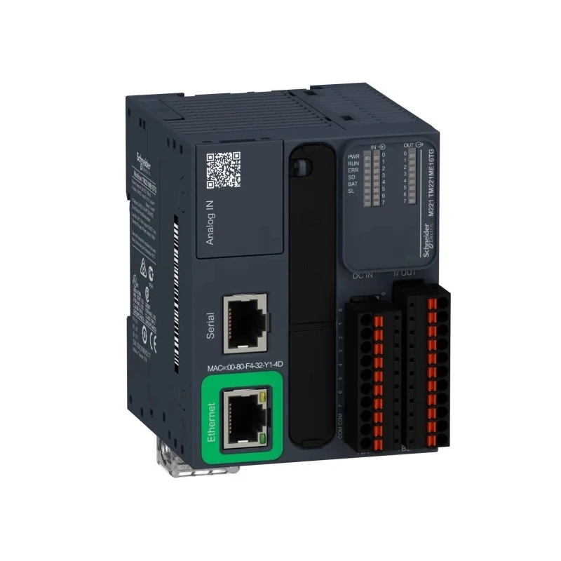 Schneider Electric Modicon M221 Series PLC CPU 8-Input Discrete Input 8 Outputs Transistor Output TM221ME16TG