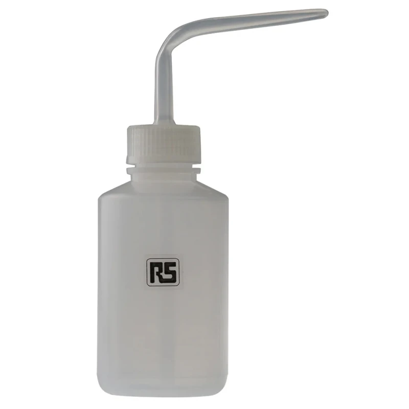 RS PRO Squeeze Bottle, 110ml Polypropylene Non-Conductive Flexible Bottle with Angled Non-Drip Spout 548-0962