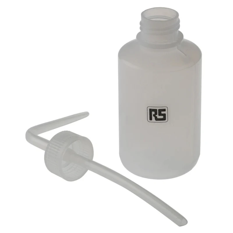 RS PRO Squeeze Bottle, 110ml Polypropylene Non-Conductive Flexible Bottle with Angled Non-Drip Spout 548-0962