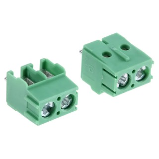 Phoenix Contact PT 1.5/2-5.0-H Series Horizontal PCB Terminal Block, 2 Contacts, 5 mm Pitch, 20A Current, 400V 1935161