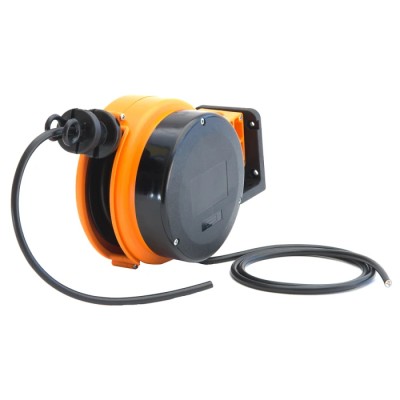 Schill 4 m Cable Reel 230V, 10A, Rubber Jacket, Auto Rewind, IP20 