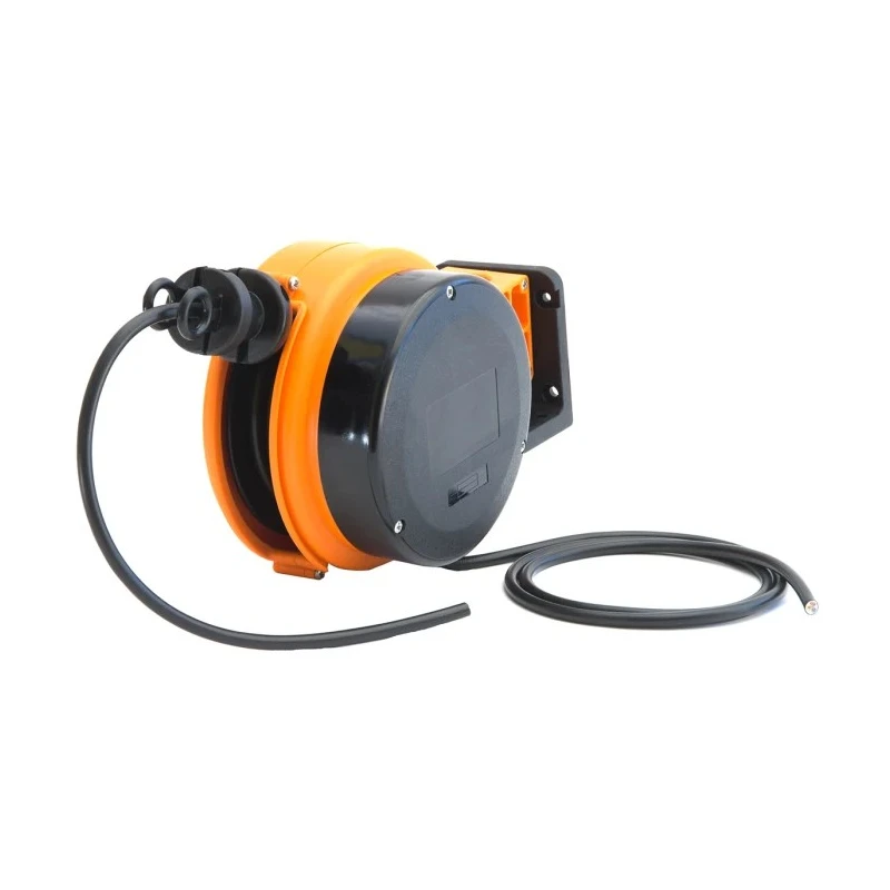 Schill 4 m Cable Reel 230V, 10A, Rubber Jacket, Auto Rewind, IP20 