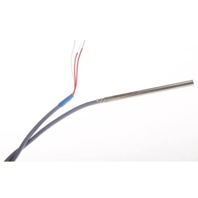 Jumo PT100 RTD Sensor 6 mm Diameter, 100 mm Length, 3 Wire, Class B Accuracy, 80 °C Max PT100