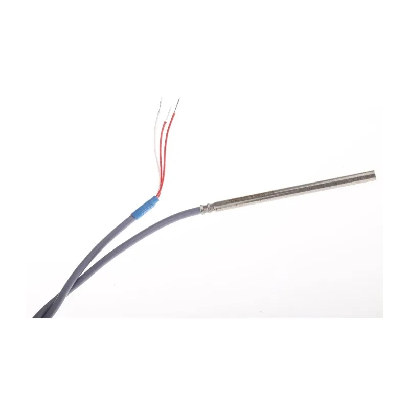 Jumo PT100 RTD Sensor 6 mm Diameter, 100 mm Length, 3 Wire, Class B Accuracy, 80 °C Max PT100